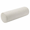 Cojín cilíndrico 20 x 60 cm de tela beige - decorativo