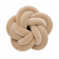Cojín decorativo de nudo 35 cm de poliéster beige suave